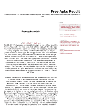 Fillable Online Free Apks Reddit Fax Email Print pdfFiller Fillable Online Free Apks Reddit Fax Email Print pdfFiller
