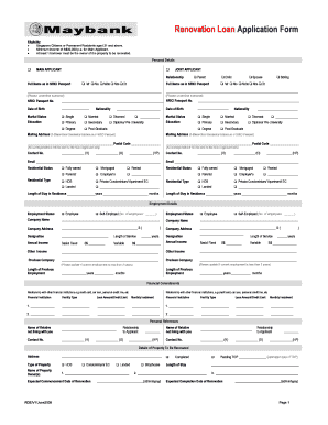 application letter for home renovation loan