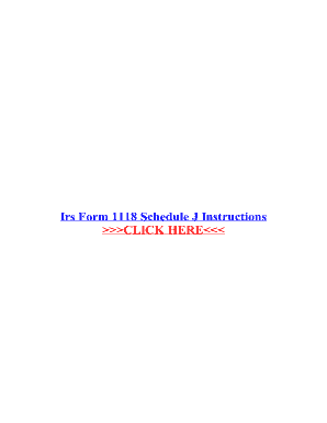 Fillable Online Irs Form 1118 Schedule J Instructions Fax Email Print ...