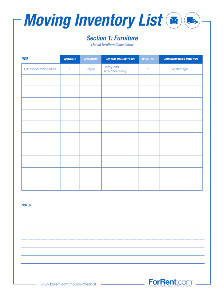 Moving Inventory Sheet Excel Templates Gambaran