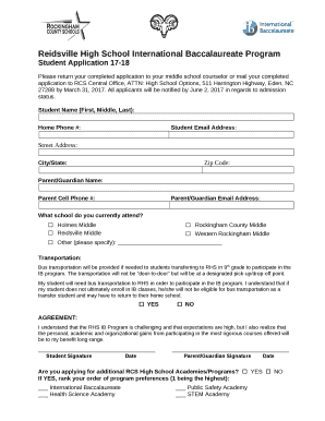 Reidsville High School International Baccalaureate Program