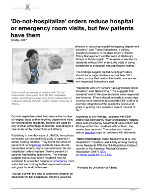 Fillable Online 'Do-not-hospitalize ' orders reduce hospital Fax Email ...