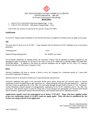 THE TRAVANCORE-COCHIN CHEMICALS LIMITED