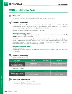 Fillable Online Mxn Mexican Peso Fax Email Print Pdffiller Fill Online