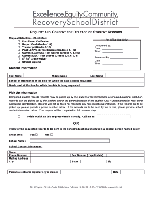 Request Selection Check One: