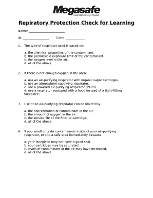 Repiratory Protection Check for Learning