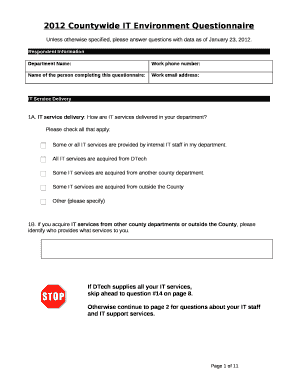 Unless otherwise specified, please answer questions with data as of January 23, 2012
