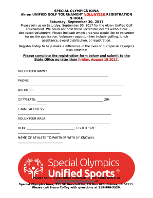 Please join us on Saturday, September 30, 2017 for the Akron Unified Golf Tournament