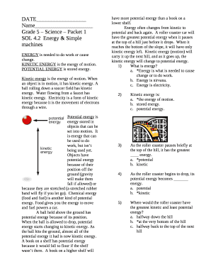 Grade 5 Science Packet 1