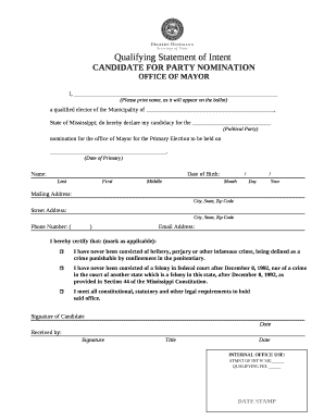 (Please print name, as it will appear on the ballot)