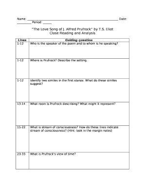 The Love Song of J