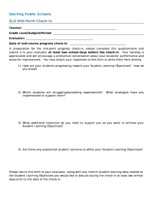 SLO Mid-Point Check-in