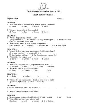 HOLY BOOK OF JUDGES