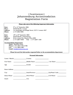 Johannesburg Accommodation