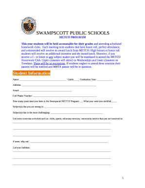 METCO PROGRAM