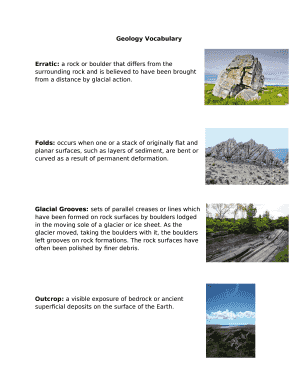 Geology Vocabulary