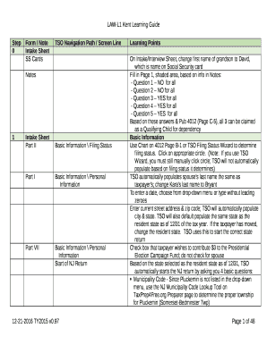 TSO Navigation Path / Screen Line