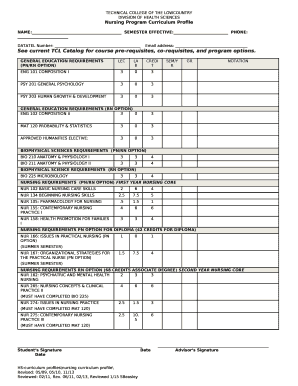 Nursing Program Curriculum Profile