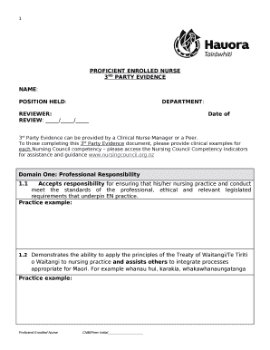 PROFICIENT ENROLLED NURSE