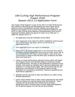 USA Curling High Performance Program