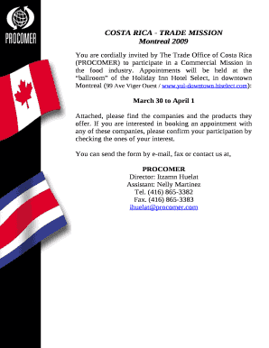 COSTA RICA - TRADE MISSION