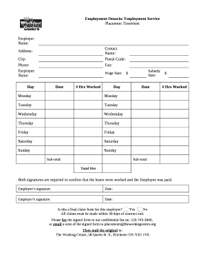 Employment Ontario: Employment Service