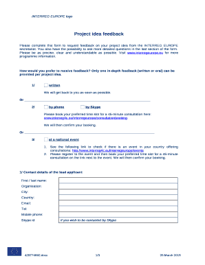 You also have the possibility to ask more detailed questions in the last section of the form