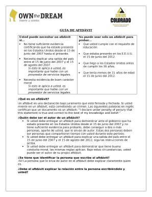 GUA DE AFIDVIT