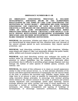 ORDINANCE NUMBER 08-11-18