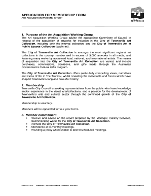 Purpose of the Art Acquisition Working Group