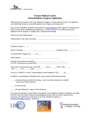 We appreciate you considering Truman as a potential employer as you begin your nursing career