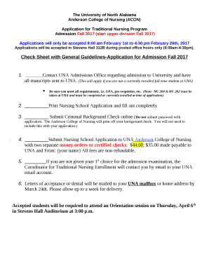 Traditional BSN Program - University of North Alabama