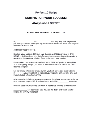 Perfect 10 script