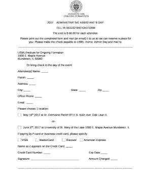 FILL IN REGISTRATION FORM
