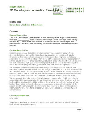 3D Modeling and Animation Essentials