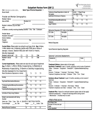 PER Form - Value Behavioral Health