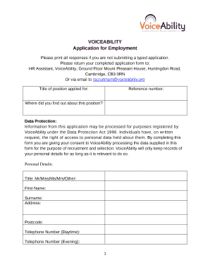 Please print all responses if you are not submitting a typed application