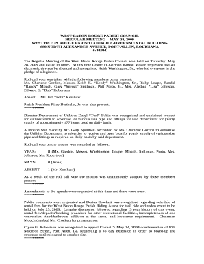 At this time Council Chairman Randal Mouch requested that all electronic devices be silenced and recognized Keith Washington, Sr