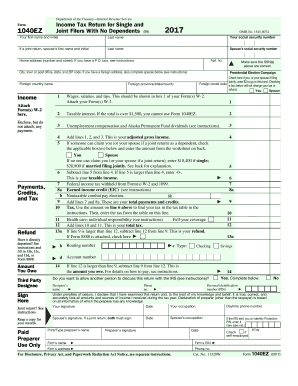 federal tax form 1040ez