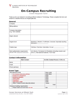 Thank you for your interest in recruiting at Illinois Institute of Technology