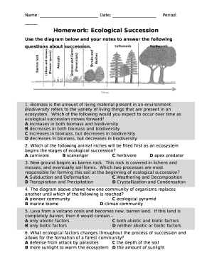 homework ecological succession answer key