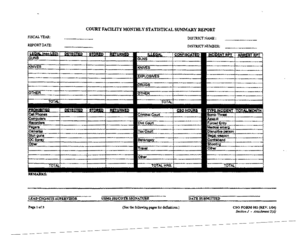 Court Facility Incident Report