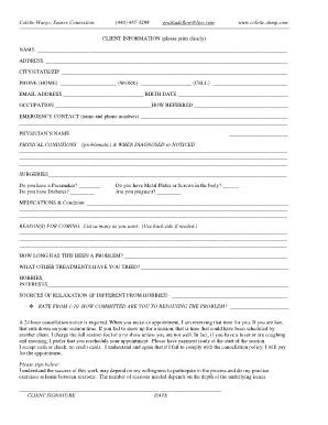 Client Intake Form