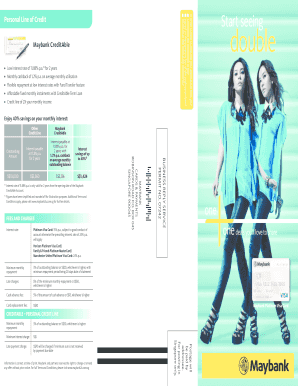 Maybank CreditAble Personal Credit Line Application