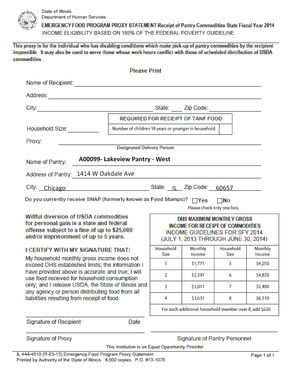 Fillable Online Lakeviewpantry Proxy Form For West Site On Oakdale