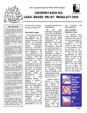 Lead-Based Paint Disclosure Form