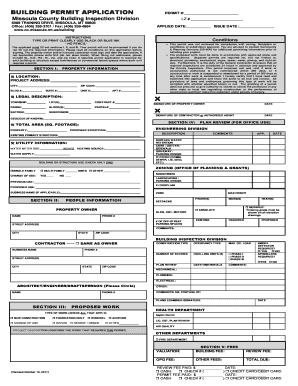 Fillable Online co missoula mt Building permit application - Missoula ...