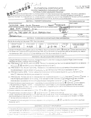 Flood Insurance Rate Map Certification