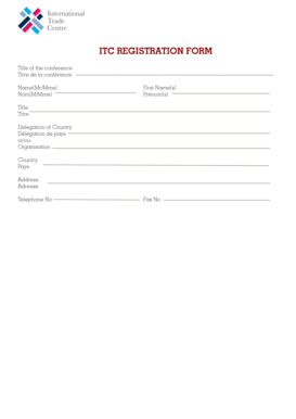 ITC Registration Form
