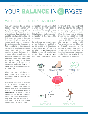 Vanderbilt University Balance System Report